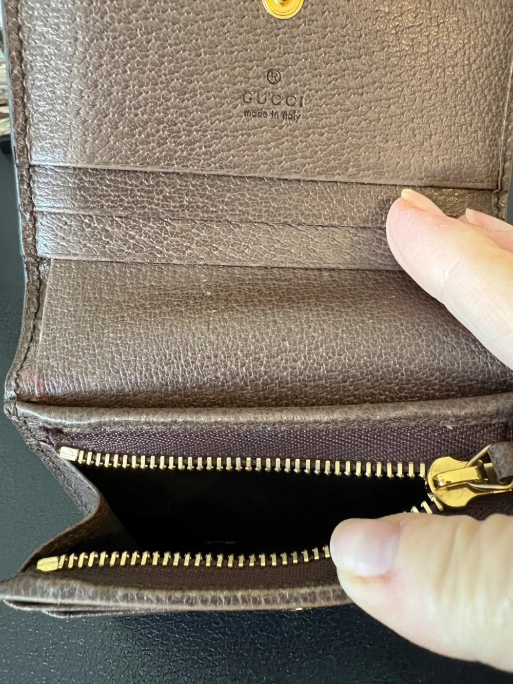 Gucci GG Canvas Compact Ophidia Wallet